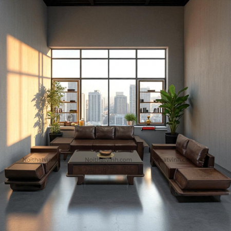 Bộ Ghế Signature 5 Món Gỗ ChiuLiu & Nu Óc Chó