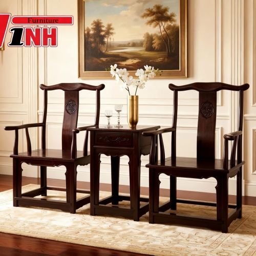 Bộ bàn trà Thái Sư 3 món gỗ muồng
