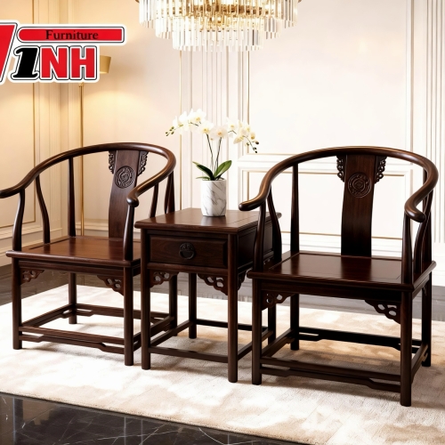 BỘ BÀN TRÀ MINH TRIỀU 3 MÓN GỖ MUỒNG