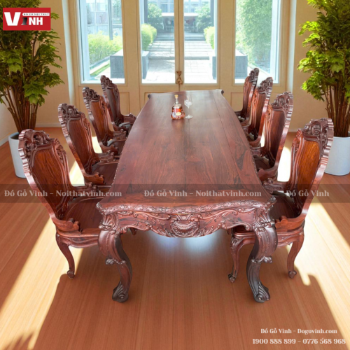 Bộ Bàn Ăn Louis 10 Ghế