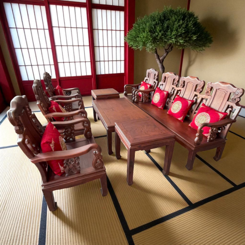 Bộ Ghế Á Âu Voi 10 Món 