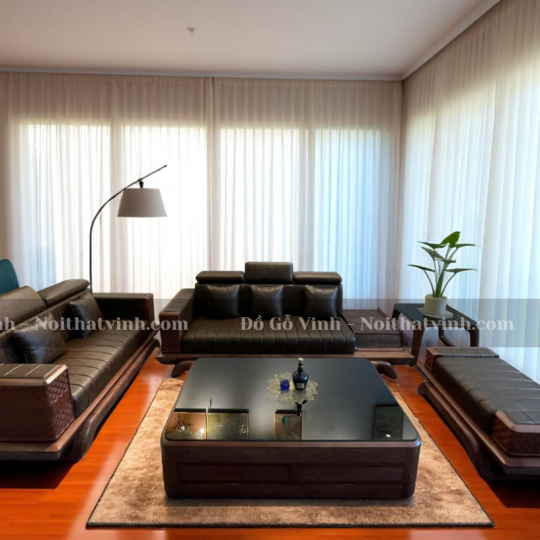 Bộ Salon Tay Trám Lưng Nệm Carola