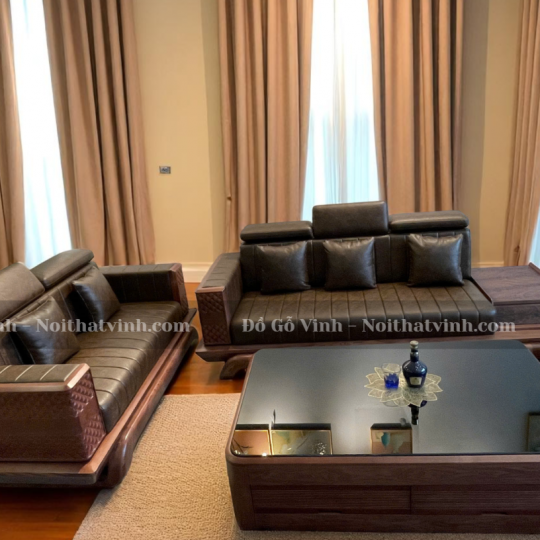 Bộ Salon Tay Trám Lưng Nệm Carola