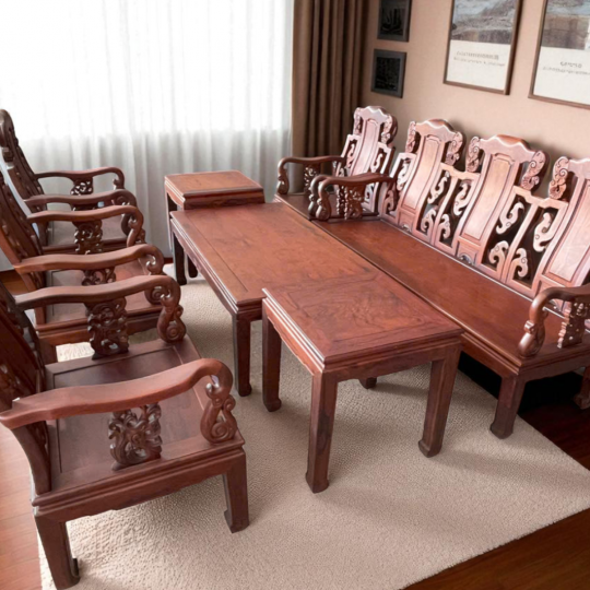 Bộ Ghế Á Âu Voi 10 Món 