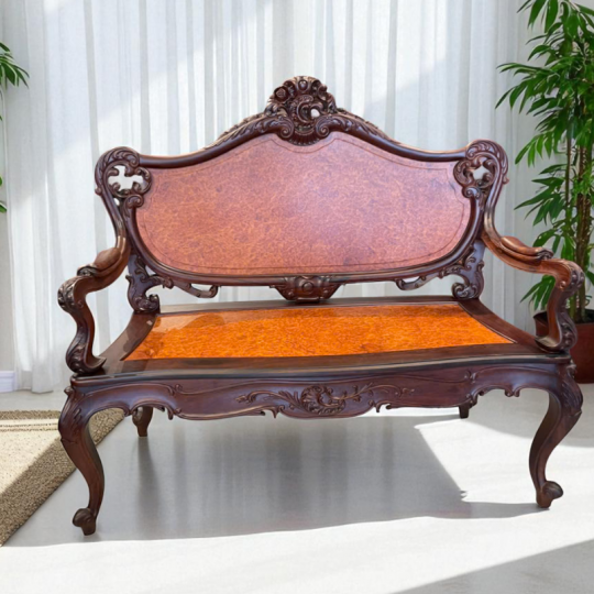 Bộ Louis 9 Món VIP Cẩm Lai - Nu Gõ Đỏ
