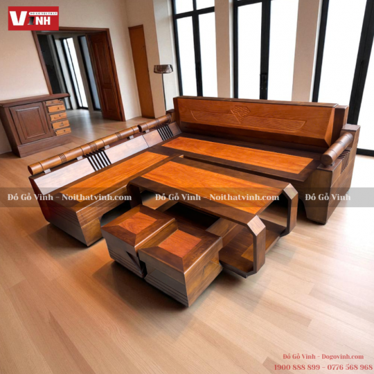 Bộ Ghế Góc L 5 Món 